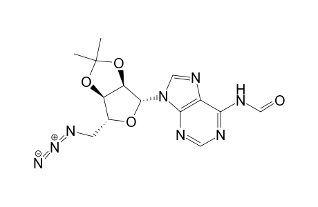 Adenosine, 5'-azido-5'-deoxy-N-formyl-2',3'-O-(1-methylethylidene)-