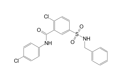 benzamide, 2-chloro-N-(4-chlorophenyl)-5-[[(phenylmethyl)amino]sulfonyl]-