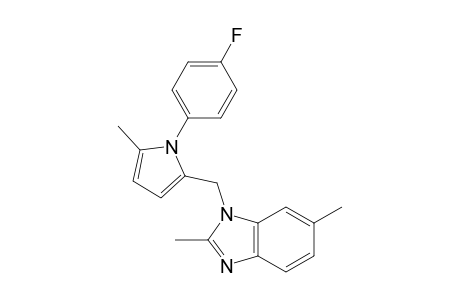 2,6-Dimethyl-1-{[1-(4-fluorophenyl)-5-methylpyrrol-2-yl]methyl}-1H-benzimidazole