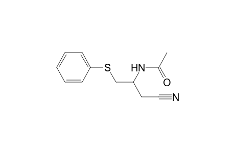 Acetamide, N-[1-(cyanomethyl)-2-(phenylthio)ethyl]-