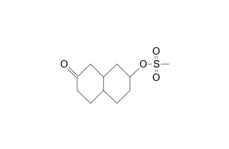 cis-endo-9-Oxo-bicyclo(4.4.0)decan-3-yl mesylate