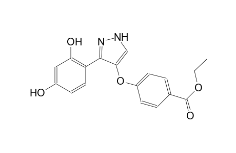 benzoic acid, 4-[[3-(2,4-dihydroxyphenyl)-1H-pyrazol-4-yl]oxy]-, ethyl ester