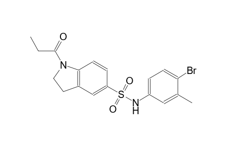 N-(4-bromo-3-methylphenyl)-1-propionyl-5-indolinesulfonamide
