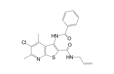 3-Benzamido-5-chloranyl-4,6-dimethyl-N-prop-2-enyl-thieno[2,3-b]pyridine-2-carboxamide