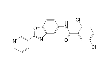 2,5-dichloro-N-[2-(3-pyridinyl)-1,3-benzoxazol-5-yl]benzamide