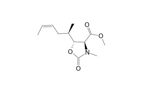 (4S,5R)-4-Methoxycarbonyl-2-N-methyl-5-[(1"R,3"Z)-1"-methylpent-3"-enyl]-2-oxazolidinone