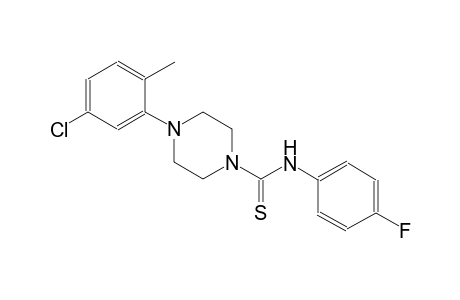 4-(5-chloro-2-methylphenyl)-N-(4-fluorophenyl)-1-piperazinecarbothioamide