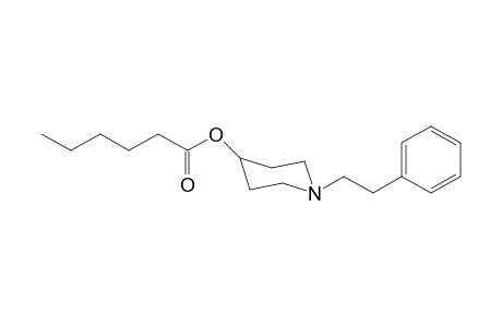1-(2-Phenylethyl)piperidin-4-yl hexanoate