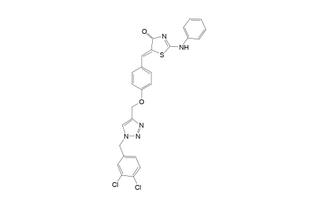 (Z)-5-(4-((1-(3,4-Dichlorobenzyl)-1H-1,2,3-triazol-4-yl)methoxy)benzylidene)-2-(phenylamino)thiazol-4(5H)-one