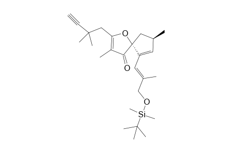 1-Oxaspiro[4.4]nona-2,6-dien-4-one,2-(2,2-dimethyl-3-butynyl)-6-[3-[[(1,1,-dimethylethyl)dimethylsilyl]oxy]-2-methyl-1-propenyl]-3,8-dimethyl-,[(5R-[5.alpha.,6Z,8.beta.)]-