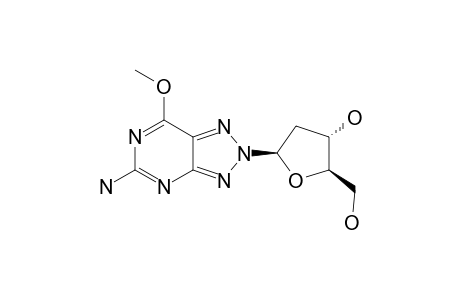 5-AMINO-2-(2-DEOXY-BETA-D-ERYTHRO-PENTOFURANOSYL)-7-METHOXY-2H-1,2,3-TRIAZOLO-[4,5-D]-PYRIMIDINE