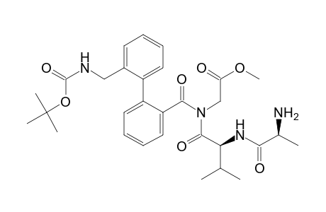 Methyl {2'-{[(t-Butyloxy)carbonyl]aminomethyl}biphenyl-2-carbonyl}-L-alanyl-L-valylglycinate