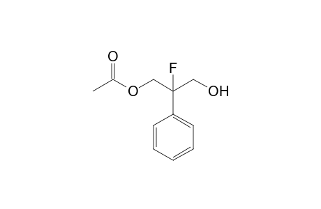(2-fluoranyl-3-oxidanyl-2-phenyl-propyl) ethanoate