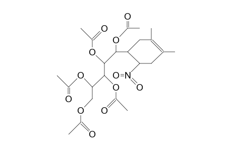 (4R,5R)-1,2,3,4,5-Penta-O-acetyl-1-C-(1,2-dimethyl-4-nitro-cyclohex-1-en-5-yl)-D-manno-pentitol