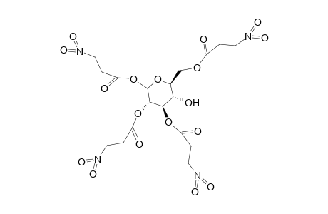 1,2,3,6-TETRAKIS-O-[3-NITROPROPANOYL]-B-D-GLUCOPYRANOSE