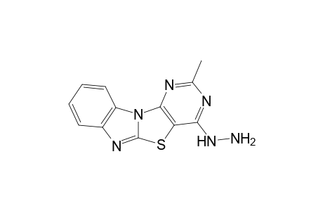 4-Hydrazino-2-methylpyrimidino[4',5':4,5]thiazolo[3,2-a]-benzimidazole