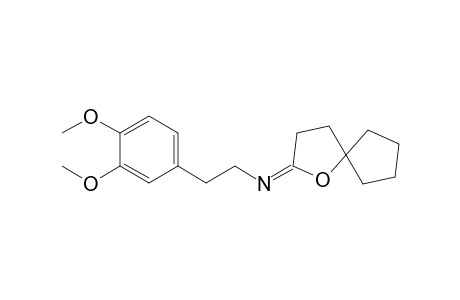 Benzeneethanamine, 3,4-dimethoxy-N-1-oxaspiro[4.4]non-2-ylidene-