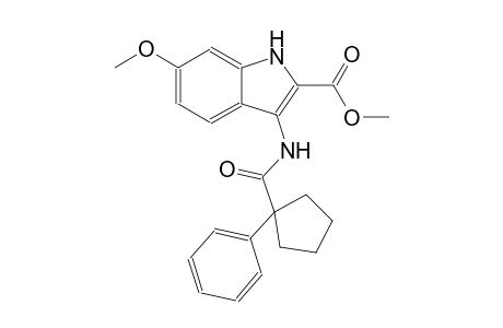 methyl 6-methoxy-3-{[(1-phenylcyclopentyl)carbonyl]amino}-1H-indole-2-carboxylate