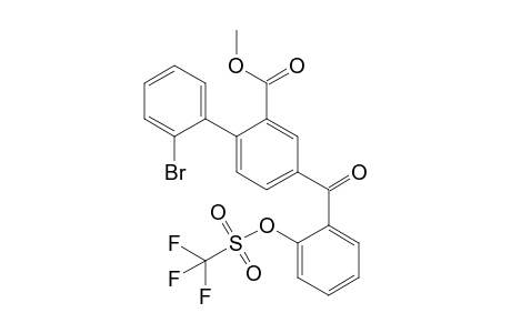 Methyl 2'-bromo-4-[2-(trifluoromethanesulfonyloxy)benzoyl]biphenyl-2-carboxylate