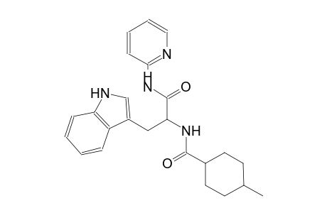 1H-indole-3-propanamide, alpha-[[(4-methylcyclohexyl)carbonyl]amino]-N-(2-pyridinyl)-