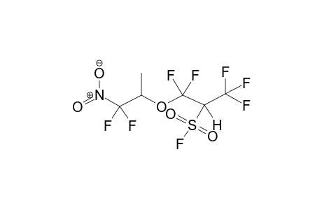 1-METHYL-2-NITRO-2,2-DIFLUOROETHOXY-2-FLUOROSULPHONYL-1,1,3,3,3-PENTAFLUOROPROPANE