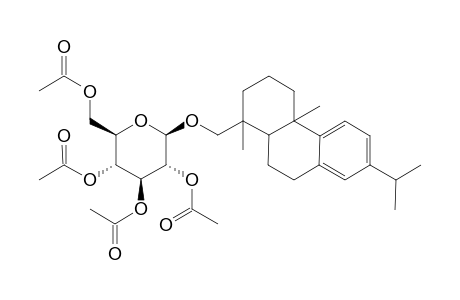 [1R-( 1.alpha.,4a.beta.,10a.alpha.)]-1,2,3,4,4a,9,10,10a-octahydro-1,4a-dimethyl-7-(1'-methylethyl)-1-phenanthrenemethyl-peracetyl-( O-.beta.-D-glucopyranoside)