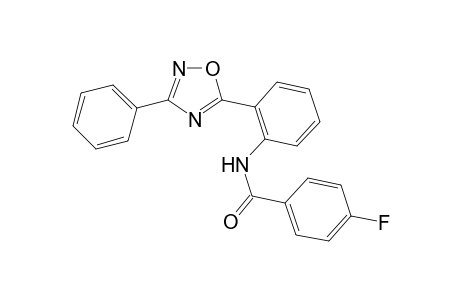4-Fluoro-N-[2-(3-phenyl-1,2,4-oxadiazol-5-yl)phenyl]benzamide