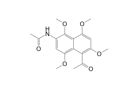 Acetamide, N-(5-acetyl-1,4,6,8-tetramethoxy-2-naphthalenyl)-
