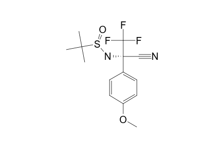 (R)-1,1,1-TRIFLUORO-2-(N-(R)-TERT.-BUTANESULFINYL)-AMINO-2-CYANO-2-(4-METHOXYPHENYL)-ETHANE