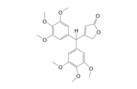 3,3-Bis(3,4,5-trimethoxyphenyl)methylbut-2-enyrolactone