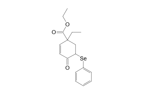 1-Ethyl-4-oxo-5-phenylseleno-2-cyclohexen-1-carboxylic acid ethyl ester