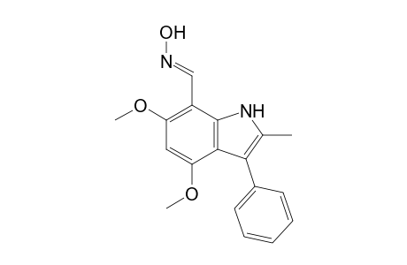 4,6-Dimethoxy-2-methyl-3-phenylindole-7-aldoxime