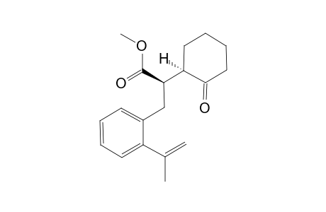 methyl (2RS)-3-(2-isopropenylphenyl)-2-[(1RS)-2-oxocyclohexyl]propanoate