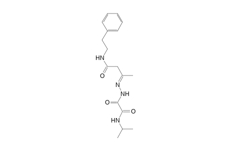 Butyramide, 3-(isopropylaminooxalylhydrazono)-N-phenethyl-