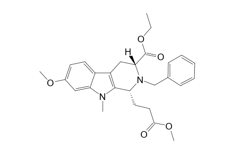 (1R,3R)-2-(benzyl)-1-(3-keto-3-methoxy-propyl)-7-methoxy-9-methyl-3,4-dihydro-1H-$b-carboline-3-carboxylic acid ethyl ester