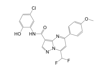 N-(5-chloro-2-hydroxyphenyl)-7-(difluoromethyl)-5-(4-methoxyphenyl)pyrazolo[1,5-a]pyrimidine-3-carboxamide