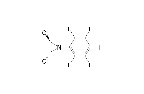 Aziridine, 2,3-dichloro-1-(pentafluorophenyl)-, trans-