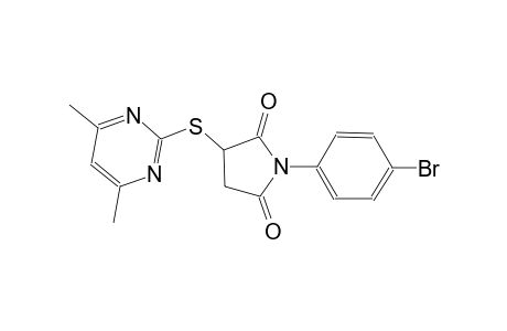 1-(4-bromophenyl)-3-[(4,6-dimethyl-2-pyrimidinyl)sulfanyl]-2,5-pyrrolidinedione