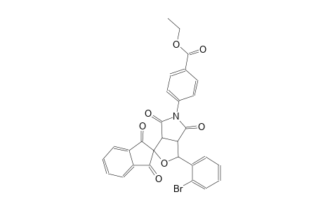 ethyl 4-(3-(2-bromophenyl)-1',3',4,6-tetraoxo-1',3a,3',4,6,6a-hexahydrospiro[furo[3,4-c]pyrrole-1,2'-inden]-5(3H)-yl)benzoate