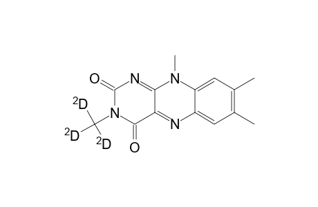 Benzo[g]pteridine-2,4(3H,10H)-dione, 7,8,10-trimethyl-3-(methyl-D3)-