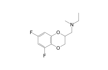 N-[(5,7-difluoro-2,3-dihydro-1,4-benzodioxin-2-yl)methyl]-N-methylethanamine