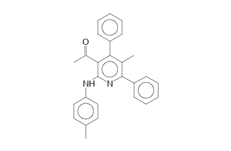 1-[5-methyl-2-(4-methylanilino)-4,6-diphenyl-3-pyridinyl]ethanone