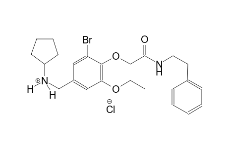 N-(3-bromo-5-ethoxy-4-{2-oxo-2-[(2-phenylethyl)amino]ethoxy}benzyl)cyclopentanaminium chloride