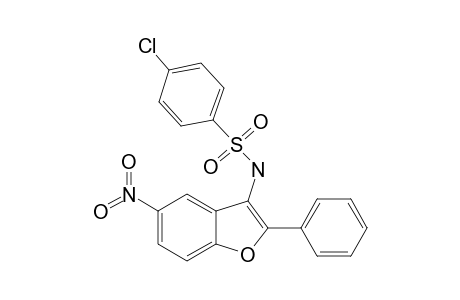 4-CHLORO-N-(5-NITRO-2-PHENYLBENZOFURAN-3-YL)-BENZENESULFONAMIDE