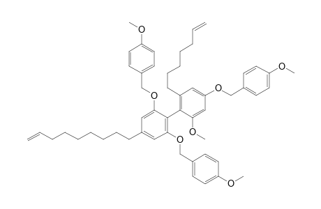 6-Hept-6-enyl-2-methoxy-4,2',6'-tris(4-methoxybenzyloxy)-4'-non-8-enylbiphenyl