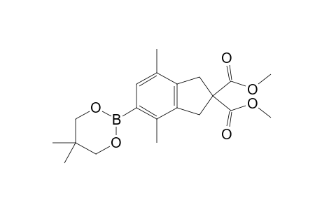 5,5-Dimethyl-2-[4',7'-dimethyl-2',2'-(dimethoxycarbonyl)-2',3'-dihydro-1'H-inden-5'-yl]-1,3,2-dioxaborinane