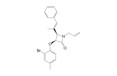 1-ALLYL-3-(2-BrOMO-4-METHYLPHENOXY)-4-(1-METHYL-2-PHENYLVINYL)-AZETIDIN-2-ONE