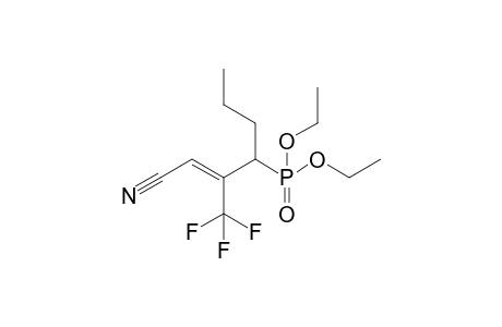 (E)-Diethyl 3-Cyano-2-trifluoromethyl-1-(propyl)prop-2-enylphosphonate