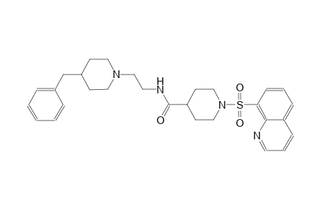 4-piperidinecarboxamide, N-[2-[4-(phenylmethyl)-1-piperidinyl]ethyl]-1-(8-quinolinylsulfonyl)-