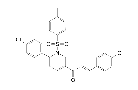 (E)-3-(p-Chlorophenyl)-1-(6'-(p'-chlorophenyl)-1'-tosyl-1',2',5',6'-tetrahydropyridin-3'-yl)-prop-2-en-1-one